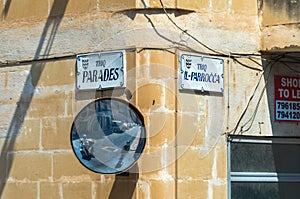 Street name signs - Malta